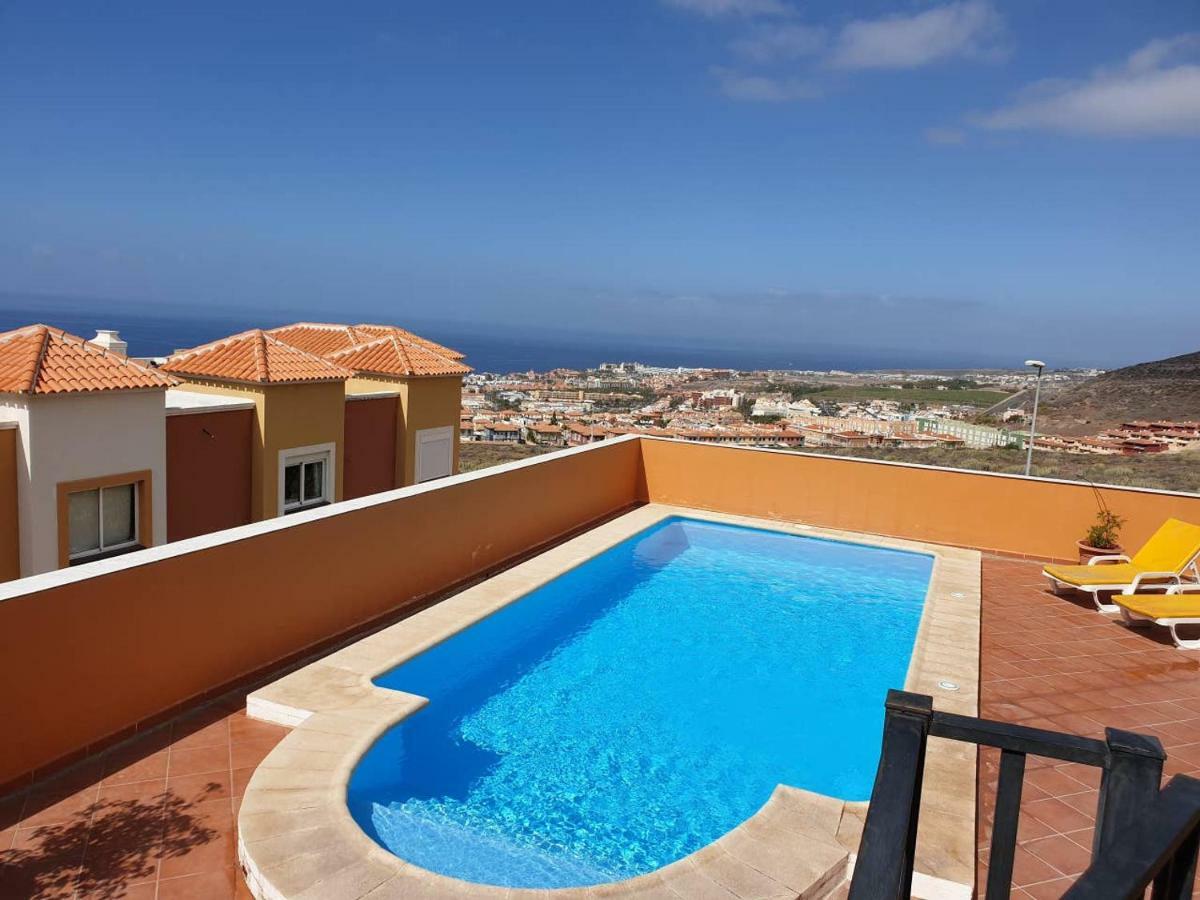 Villa Roque Del Conde With Private Pool, Terrace With Fantastic Sea Views, Wifi, Garden, Garage Adeje Exterior foto